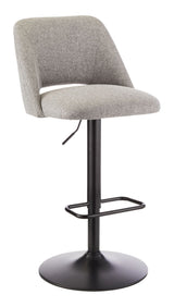 Inaya Adjustable Height Gas Lift Swivel Bar Stool, Grey L8N0 - product image 1