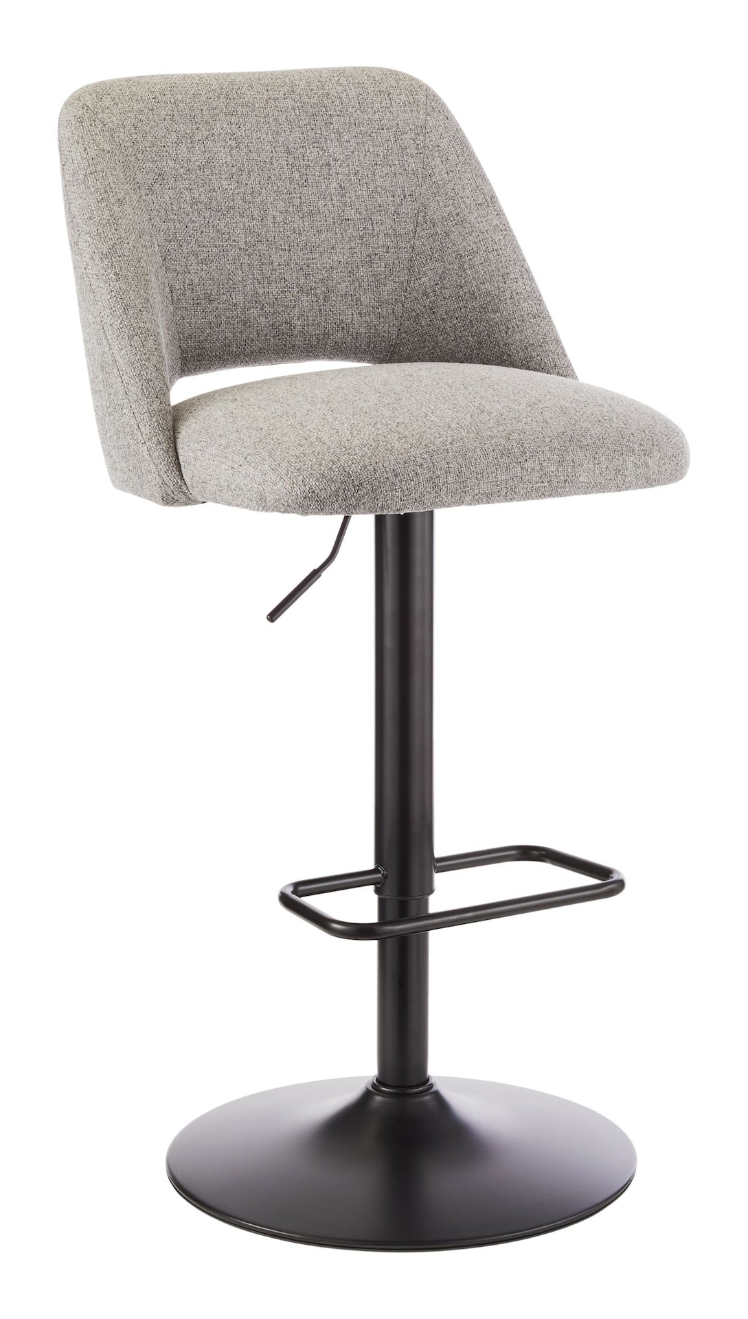 Inaya Adjustable Height Gas Lift Swivel Bar Stool, Grey L8N0 - product image 1