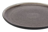 Kenway Stoneware Dinnerware Set, Serves 4, 16-pc, Matte Black & Taupe Reactive Glaze F7G3 - product image 3