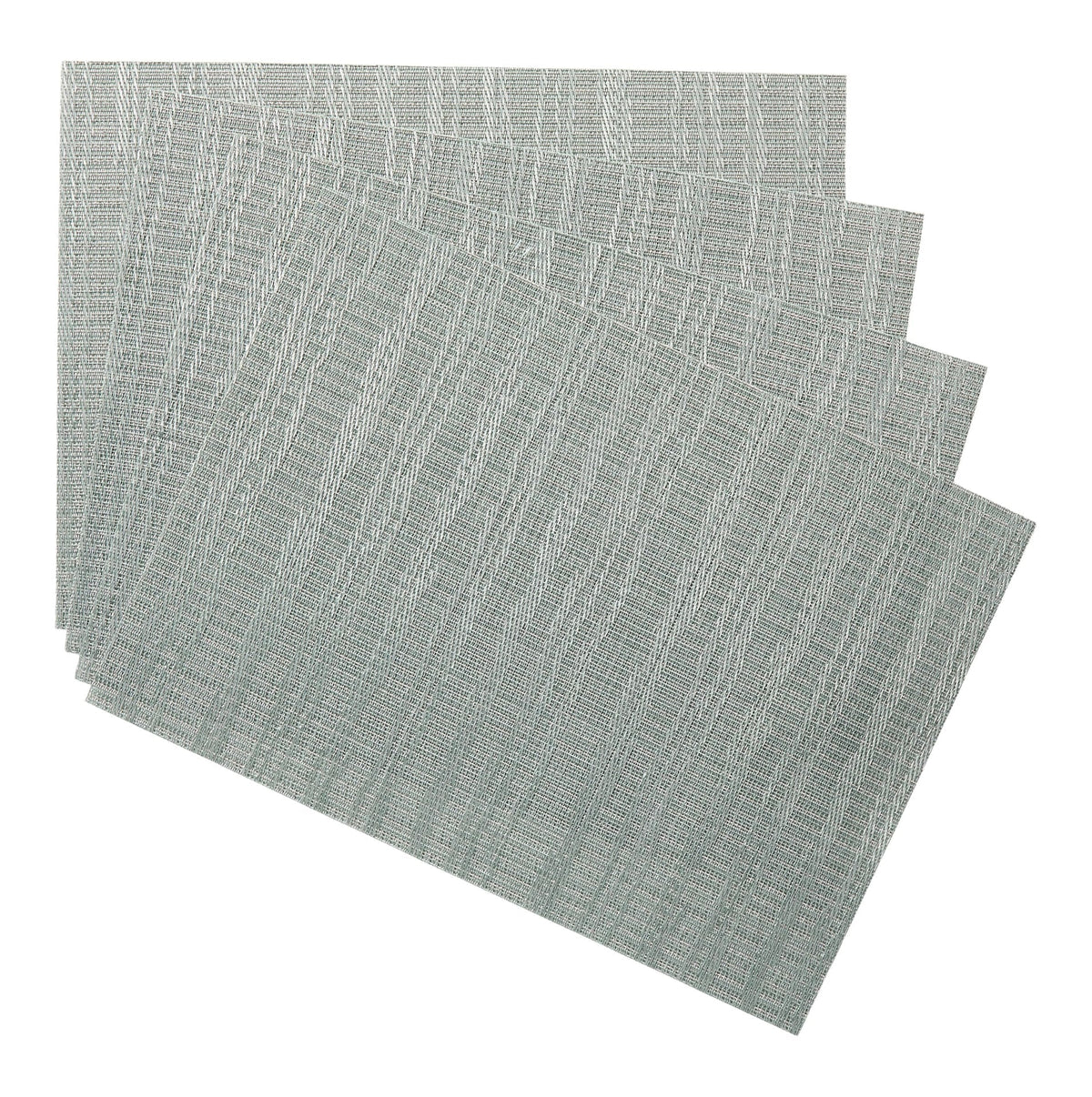 Lurex Rectangle Textilene Woven Placemat, Sage, 13-in x 18-in, 4-pk N2F1 - product image 1