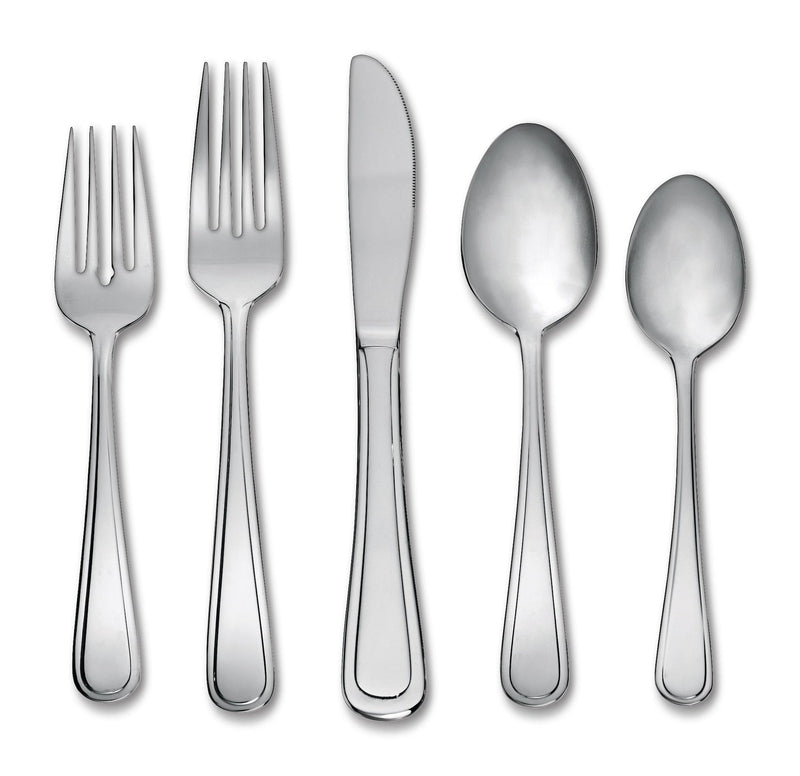 Madison Stainless Steel Flatware Set, Serves 10, 50-pc C0E7