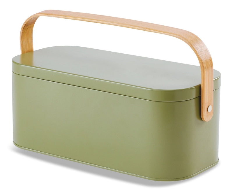 Metal Gardening Storage Container, Iron, Green X3K5