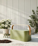 Metal Gardening Storage Container, Iron, Green B2I3 - product image 4