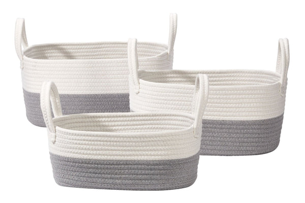 Nesting Rope Baskets Set, 3-pk E6X0
