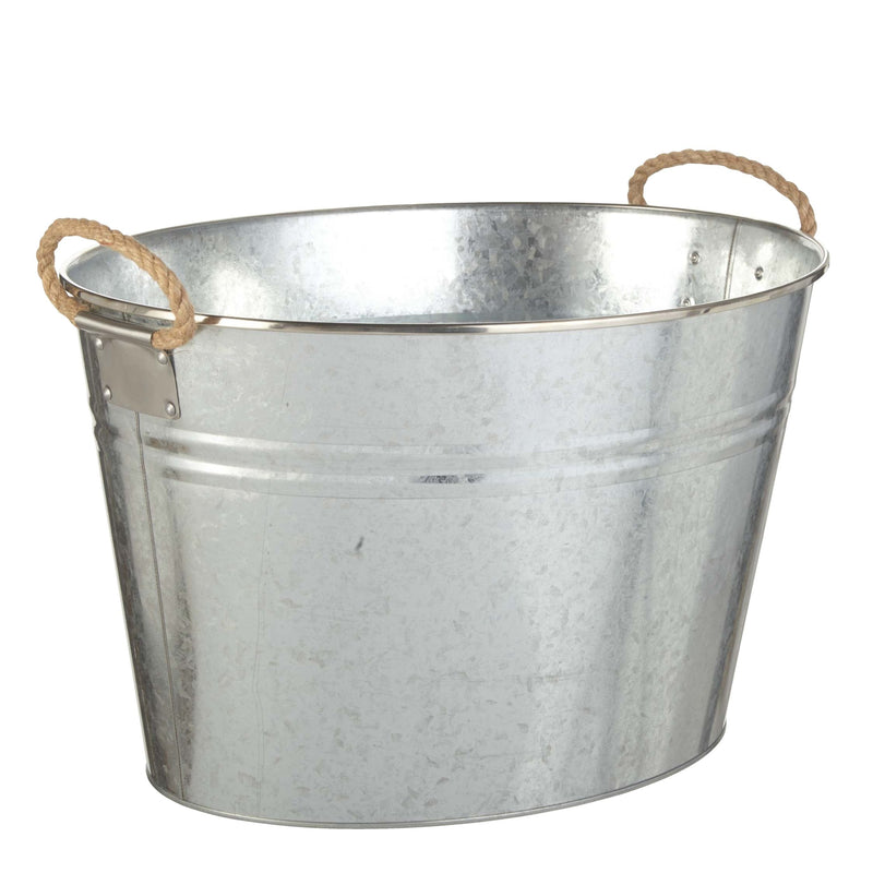Outdoor Oval Galvanized Party Tub, Assorted L0T4