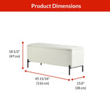 Picton Storage Bench, White H7W2 - product image 2