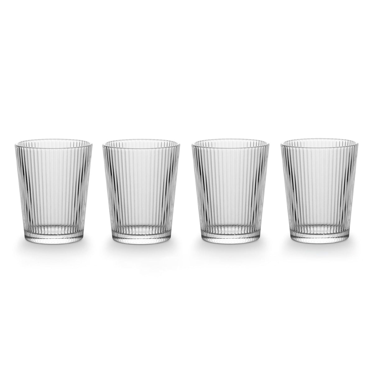 Ribbed DOF Dinner Glass Set, Lead-free, 4-pc N4R8 - product image 2