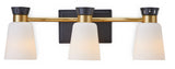 Springwater 3-Light Vanity with Opal Glass, Black D1C0 - product image 1