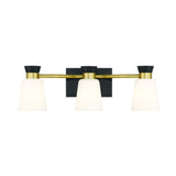 Springwater 3-Light Vanity with Opal Glass, Black H9N1 - product image 2
