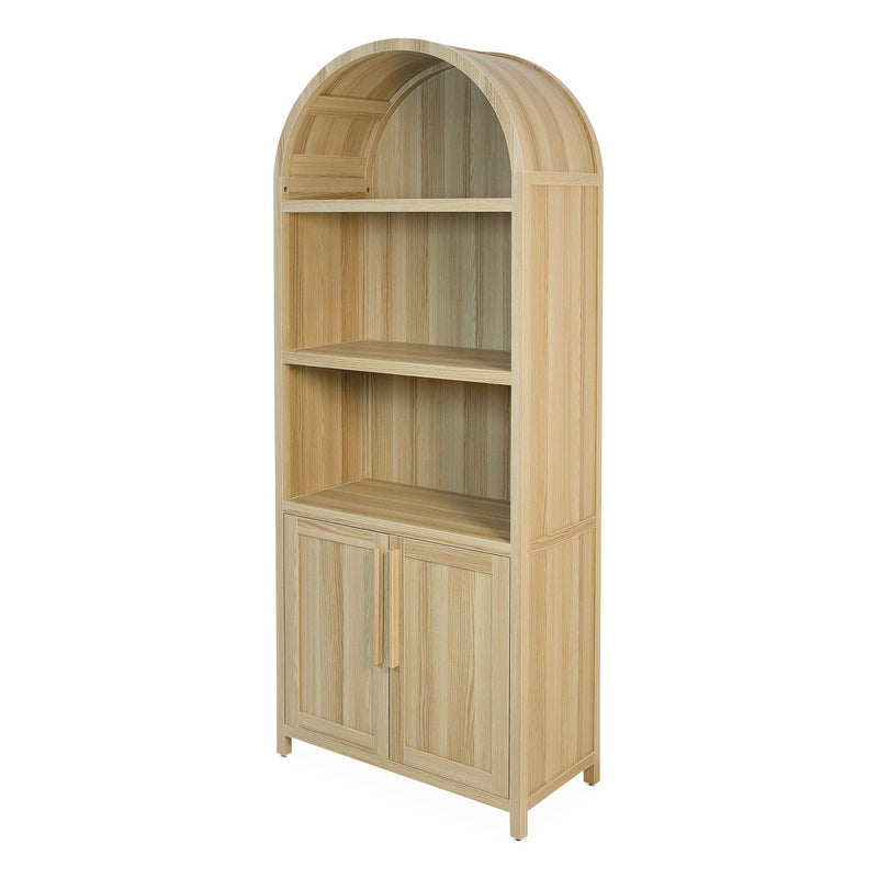 Stratford Arched Bookcase, Oak R0K4