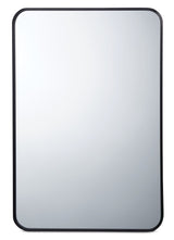 Truro Metal Rectangular Wall Mirror, Black, 20 x 30-in Q6J2 - product image 1