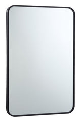 Truro Metal Rectangular Wall Mirror, Black, 20 x 30-in Q6J2 - product image 2