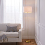 White Drum Shade Floor Lamp, 16-in, Metallic Gold/Matte Brass C5Y0 - product image 5