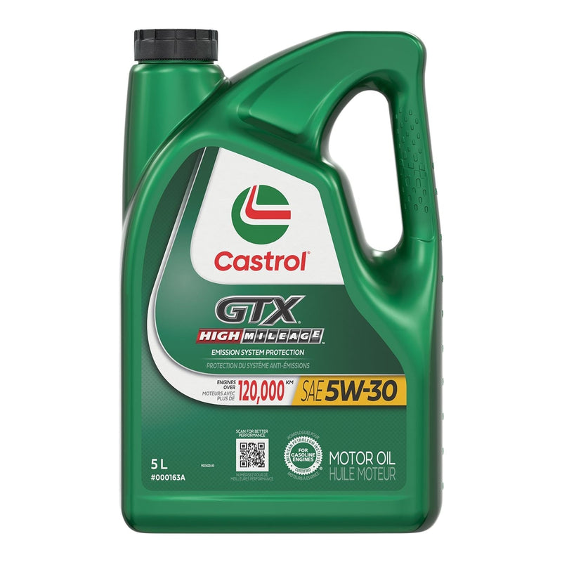 GTX High Mileage 5W30 Conventional Engine/Motor Oil, 5-L D0X7