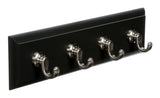 Slate 4-Hook Key Rail Organizer with Adhesive Strips, 2-lbs K6Y2 - product image 1
