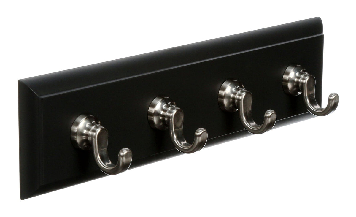Slate 4-Hook Key Rail Organizer with Adhesive Strips, 2-lbs K6Y2 - product image 1