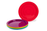 Home Plastic Kids Plates, BPA Free, 5-pc, Assorted Colours B4D2 - product image 1