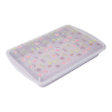 Kitchen Non-Stick Carbon Steel Cake Pan with Lid, Floral Print P0B0 - product image 1
