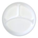 Glass Divided Dinner Plate, 10.25-in, White B2X4 - product image 1