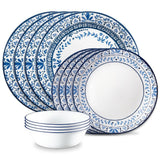 Portofino Glass Dinnerware Set, Serves 4, 12-pc, White T5L0 - product image 1
