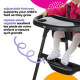 Black Canteen High Chair with Adjustable Footrest X5L6 - product image 1