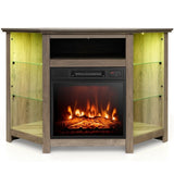 Fireplace TV Stand with Led Lights and 18" H4U6 - product image 1