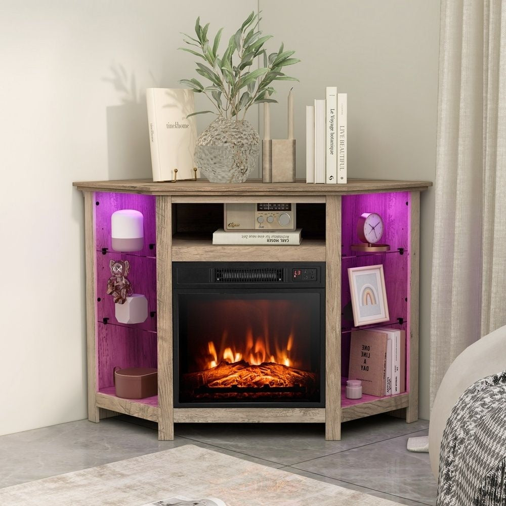 Fireplace TV Stand with Led Lights and 18" B3T6 - product image 4