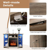 Fireplace TV Stand with Led Lights and 18" B3T6 - product image 6