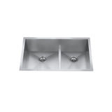 CXZD771L 32-in Low Divide Stainless Steel Double Bowl Sink U3G8 - product image 1