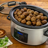 Digital Programmable Slow Cooker with Locking Lid, Feeds 4 People & More, Stainless Steel, 4-qt H4P1 - product image 4