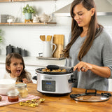 Digital Programmable Slow Cooker with Locking Lid, Feeds 4 People & More, Stainless Steel, 4-qt H4P1 - product image 5