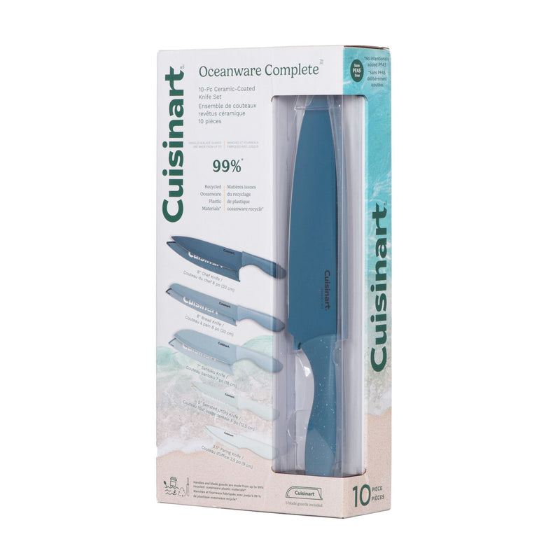 Oceanware Non-Stick Steel Knife Set, 10-pc O1E7