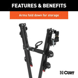 18013 Clamp-On 3-Bike Hitch Mount Bike Rack, Fits Over 2-in Receiver, Black A8I6 - product image 3