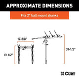 18013 Clamp-On 3-Bike Hitch Mount Bike Rack, Fits Over 2-in Receiver, Black A8I6 - product image 6