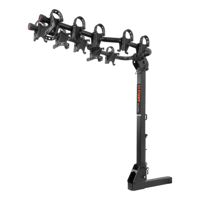 18065 Premium 5-Bike Two Arm Hitch Mount Bike Rack, Fits 2-in Receiver, Black L6F6