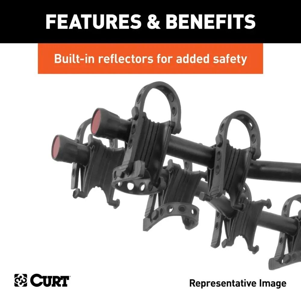 18065 Premium 5-Bike Two Arm Hitch Mount Bike Rack, Fits 2-in Receiver, Black L6F6 - product image 4