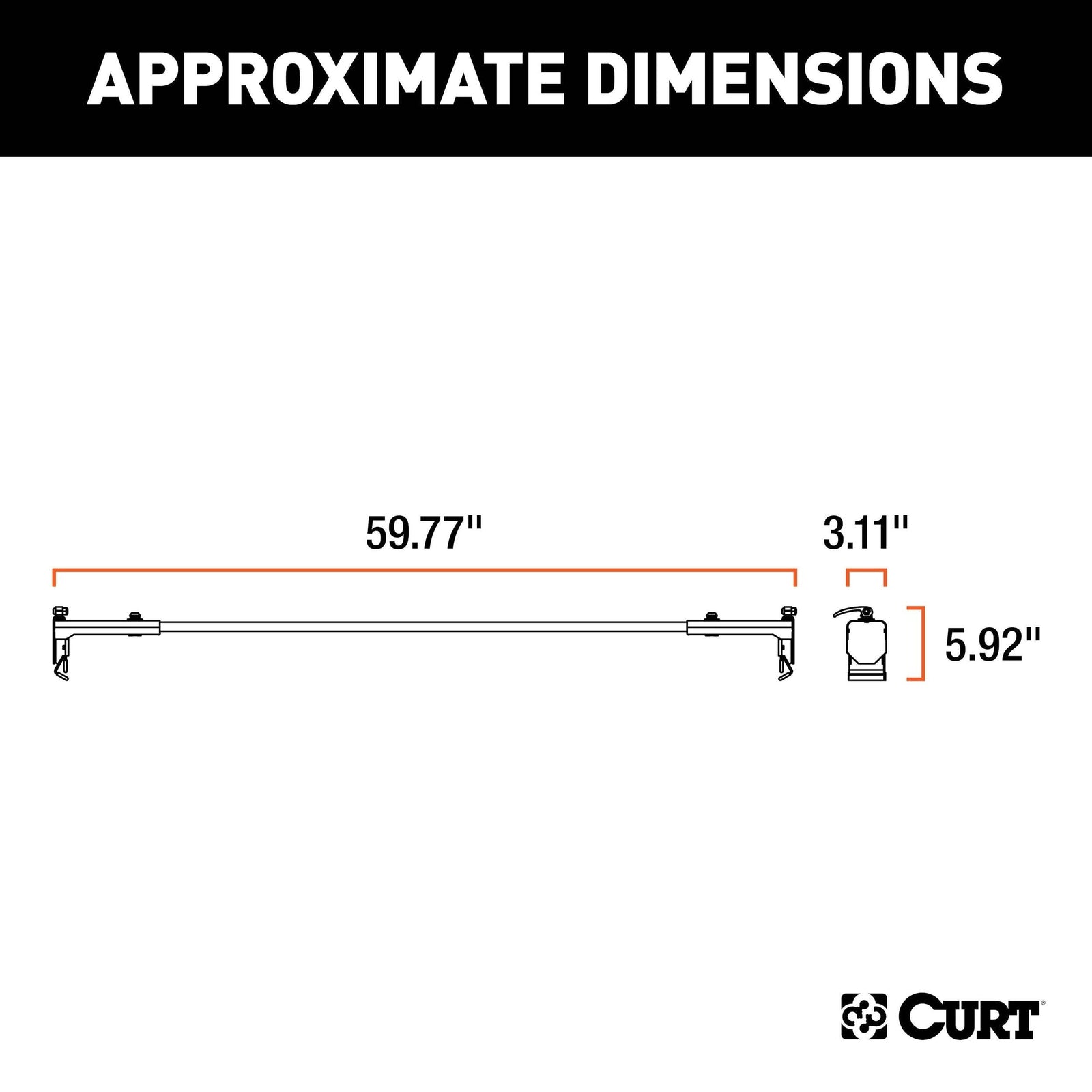 18122 Quick-Release Roof Rack Crossbars, Black Steel, Select Wrangler JK S5F6 - product image 7
