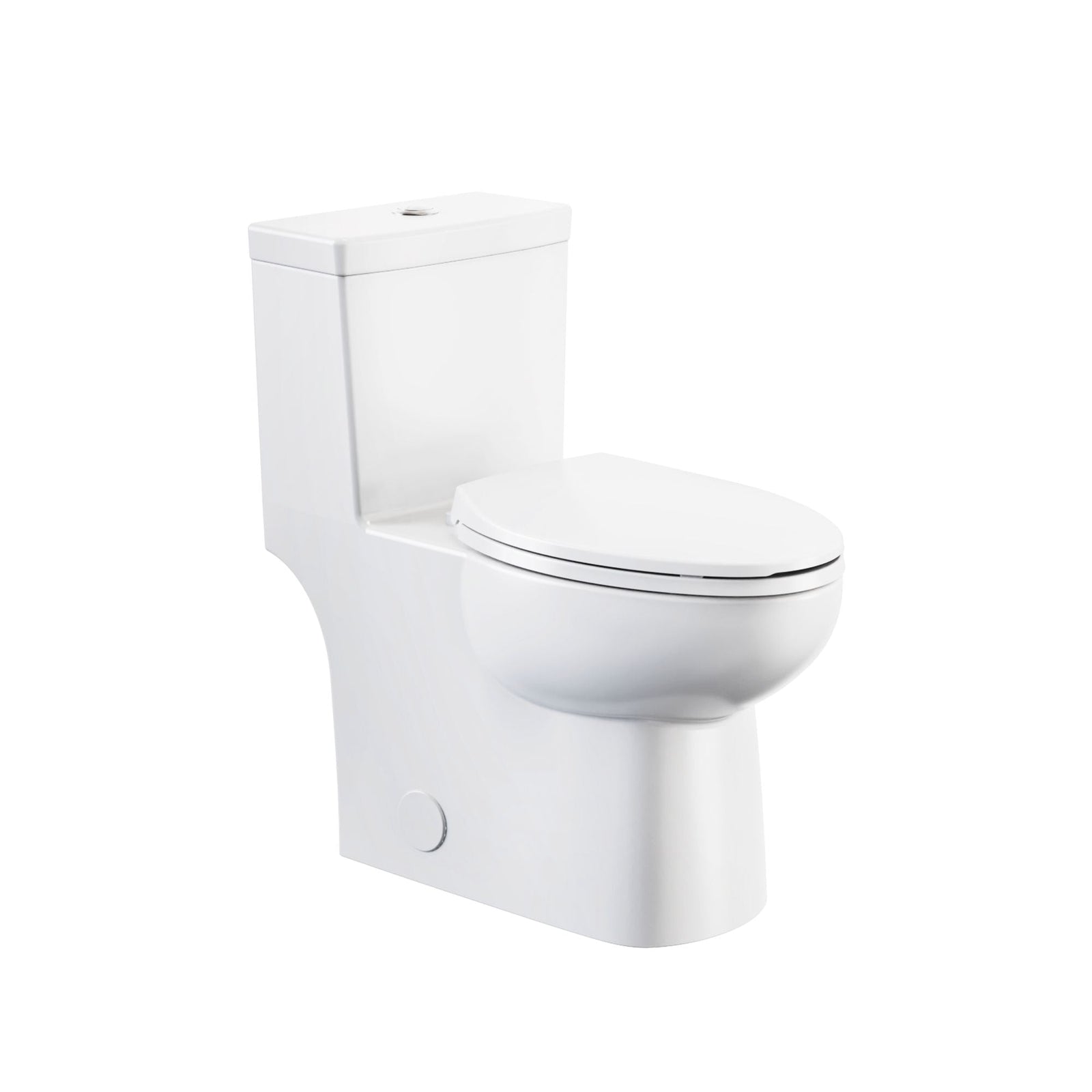 1-Piece Elongated Toilet Bowl with Soft Close, White, 3.8/4.8-L H2U7 - product image 1
