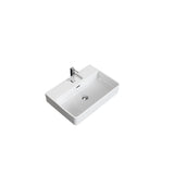 Scratch-Resistant Rectangle Vessel Sink, White, 23.6-in x 16.5-in I9H0 - product image 1
