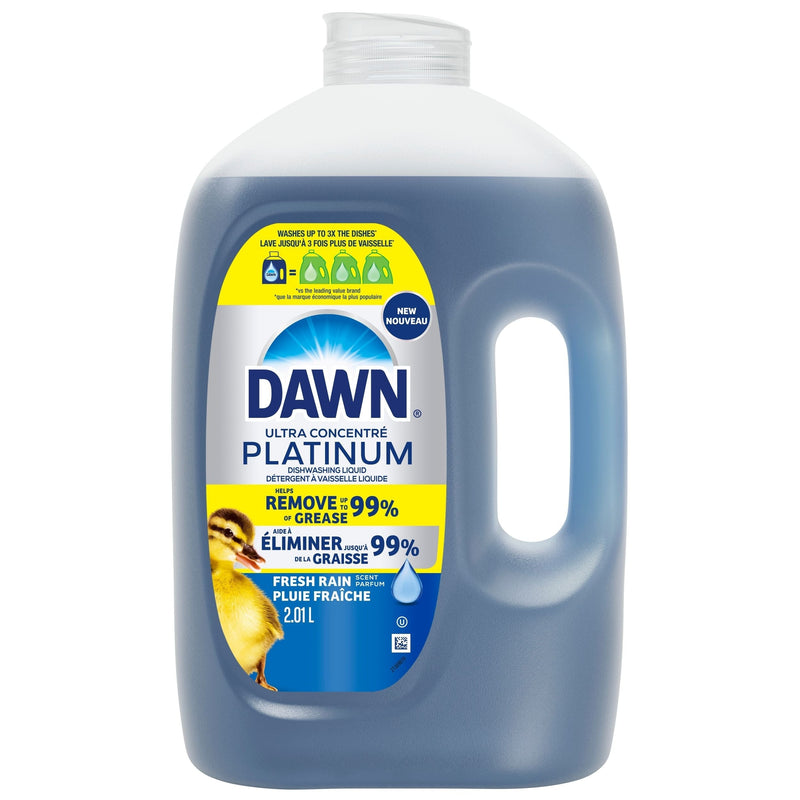 Ultra Platinum Liquid Dish Soap Refill, Refreshing Rain Scent, 2.01-L D4M3