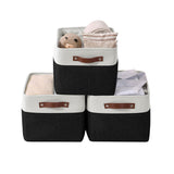 Large Soft-Sided Foldable Storage Basket, 3-pk, Black W0W0 - product image 1