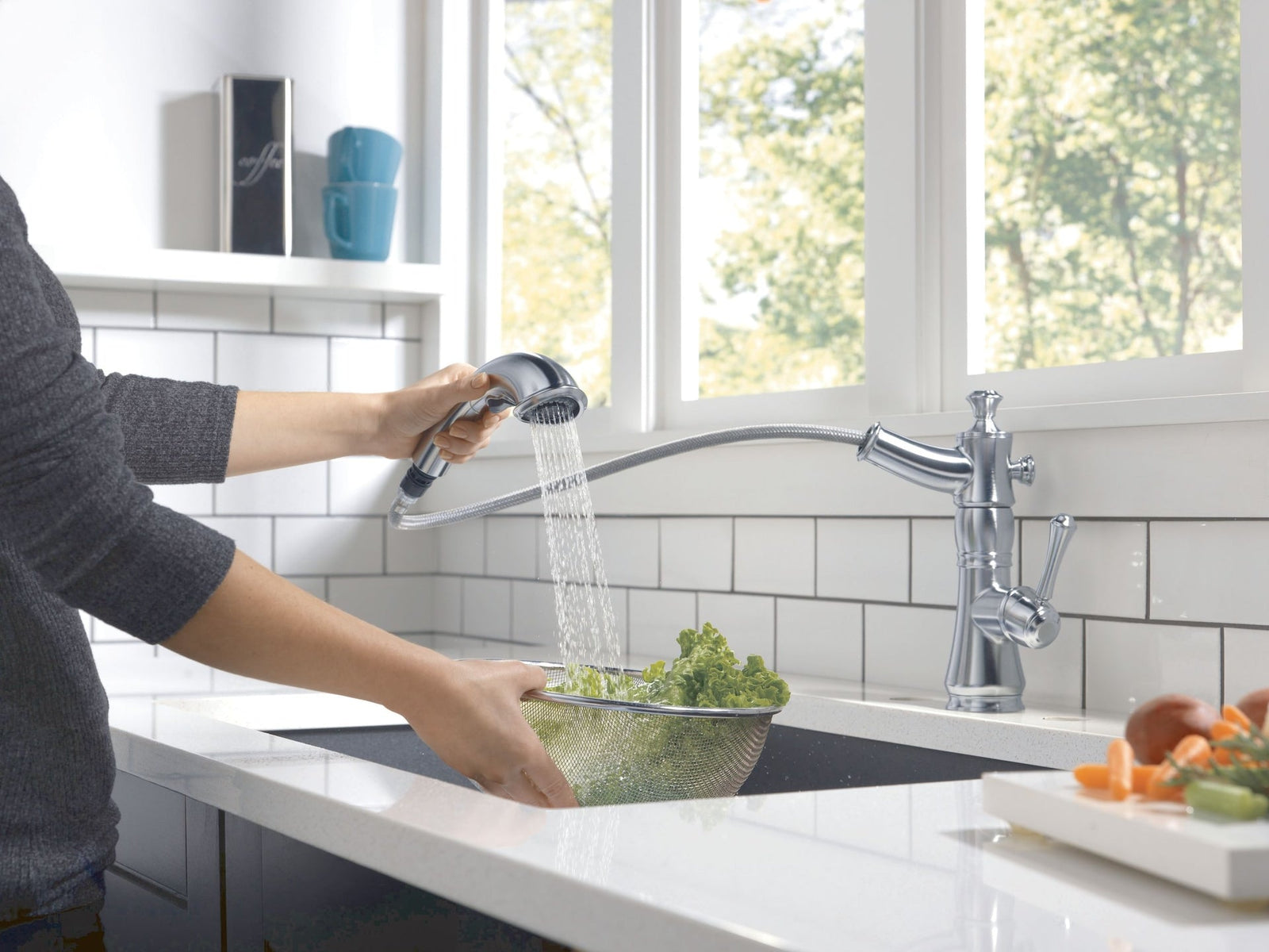 Cassidy Pullout Kitchen Faucet, Artic Stainless B5Z3 - product image 5