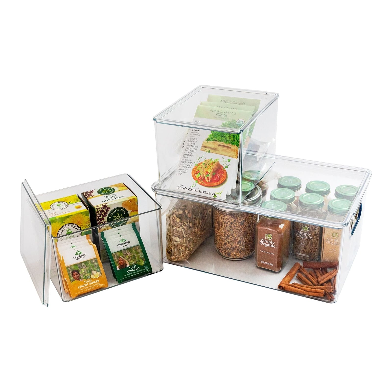 Clear Storage Bin Set, 3-pc U6M1 - product image 5