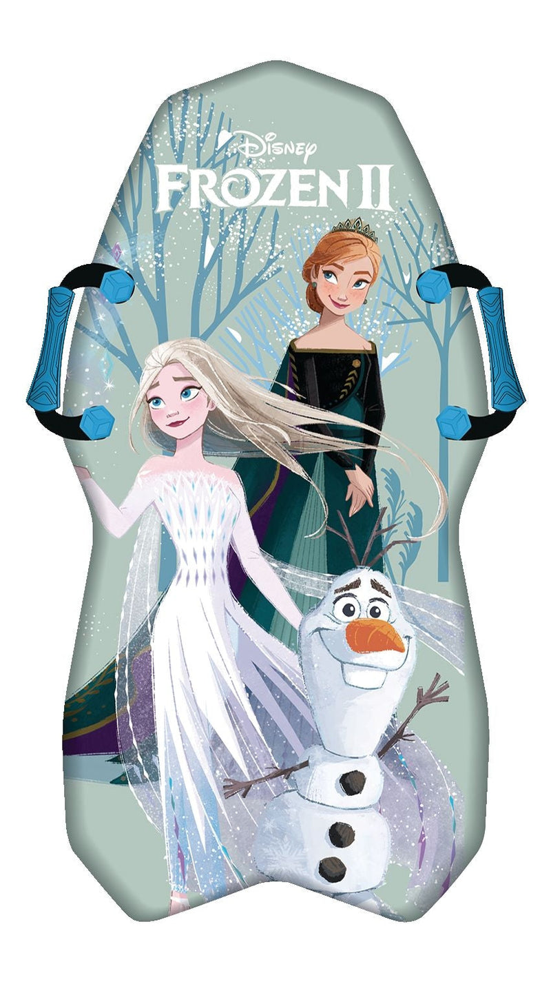 Frozen 2 Kids' 1-Person Lightweight Foam Winter Snow Sled/Toboggan with Handles F7T7