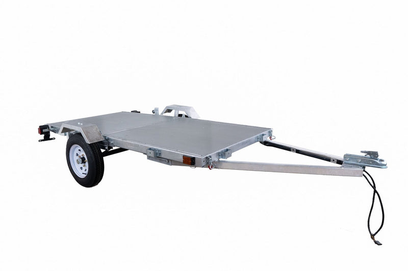 DK2 4x8-ft Single-Axle Galvanized Folding Utility Trailer G7W8