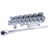 Tools 1-in Drive 12 Point Standard Socket & Attachment Set, SAE, 21-pk X7G1 - product image 1