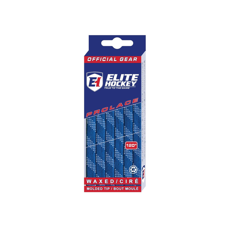 Hockey Prolace Skate Laces, Waxed, Navy, Assorted Sizes P0Y9