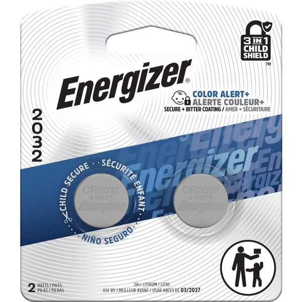 2-pk CR2032 3V / 3 Volt Lithium Coin Cell Batteries, Long Lasting K7Y7