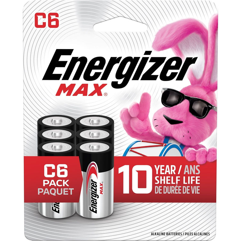 Alkaline C Battery, 6-Pack X1I9