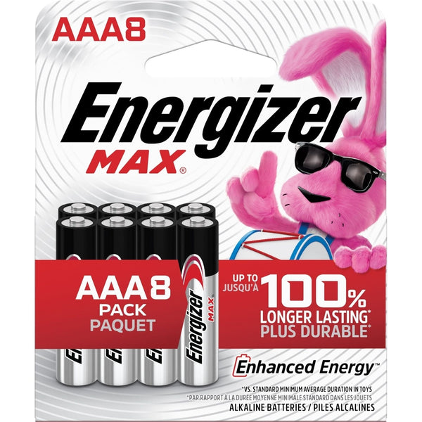 Max 8-pk AAA Alkaline Batteries, Long Lasting, All Purpose J7G8
